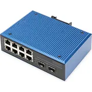 Switch Digitus Industrial 82-Port Fast Ethernet Poe 8 Port Fe Rj45 2 Ge Sfp Ports  Dn-651147 4016032490272