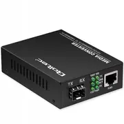 Switch niezarządzalny Qoltec Dwukierunkowy Media Konwerter 1X Rj45 Sfp  1000Mb/S 5V 52295/14850462 5901878522951
