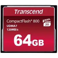Transcend Compact Flash  64Gb 800X Ts64Gcf800 0760557827146 768691