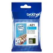 Tusz Brother Ink Cart. Lc-421C for Dcp-J1050Dw, -J1140Dw, Mfc-J1010Dw cyan Lc421C  4977766810371