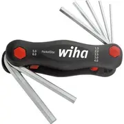 Wiha  trzpien,kat. w skladanym uchwycie, Pocketstar,Do srub z gniaz.6-kat.7-cz.SB 23041 4010995230418