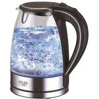 Adler Ad 1225 electric kettle 1.7 L Black,Stainless steel,Transparent 2200 W  5908256832749 Agdadlcze0036