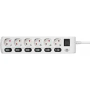 zasilająca Brennenstuhl Socket Line 6  2 m 1153110126 4007123667499 618074