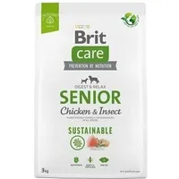 Brit Care Dog Sustainable Senior Chicken Insect 3Kg  100-172185 8595602558780