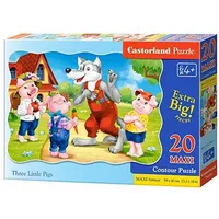 Castorland Puzzle 20 Maxi Three Little Pigs Gxp-642503 