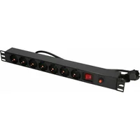 Power strip 19-Inches 1U, 7 sockets, with switch 2M  Nuexttp00012967 5903148912967 Ex.12967