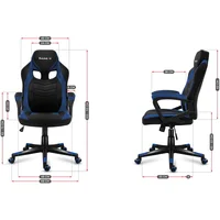 Huzaro Force 2.5 Blue Mesh Gaming armchair seat Black,  Hz-Force 5903796010527 Gamhuzfot0050