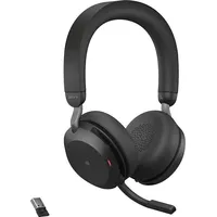 Jabra Evolve2 75 Ms Headset Bt Over-Ear Blk Usb-A  Chargestand 27599-989-989 5706991024401 717502