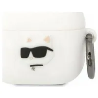Karl Lagerfeld Etui Kla3Runchh Apple Airpods 3 cover /White Silicone Choupette Head 3D  Kld1403 3666339087944