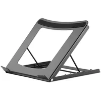 Manhattan Laptop and Tablet Stand, Adjustable 5 positions, Suitable for all tablets laptops up to 15.6, Portable Lightweight, Steel, Black, Lifetime Warranty  462129 766623462129 Aeumnhppm0001