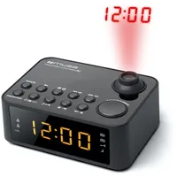 Radiobudzik Muse Clock radio M-178P Black, 0.9 inch amber Led, with dimmer  3700460203320