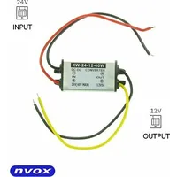 Nvox Przetwornica  z 24V12V o mocy 60W... Manostat 5A 5901867722911