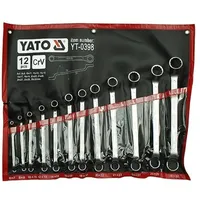 Yato Satin Bent Ring Wrenches 12 pcs. 6-32Mm Case 0398  Yt-0398 5906083903984 Wlononwcr0535