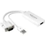 Av Delock D-Sub Vga - Hdmi  Usb-A 62460 4043619624607