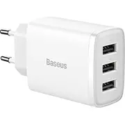 Baseus Ccxj020102 3X Usb-A 3.4 A Bsu3406Wht  6932172606978