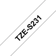 Brother Tape Black on White 12Mm - Tzes231  Tzes231/1520575 5711045444227