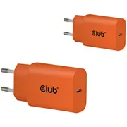Club 3D Club3D Lifestyle Ladegerät Usb-C 30Watt, 2Stk  orange retail Cac-3023 8719214473426