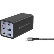 Conceptronic Ladegerät 6Port 200W,4Xusb-C,2Xusb-A 3-In-1 sw  Ozul06Be 4015867236543