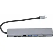 Hub Usb Roger Usb-C 8In1 with Pd / 3.0 x2 Rj45 Hdmi Sd Tf card reader  4752168087596