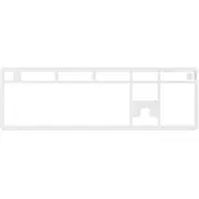 Hyperx Alloy Rise Top Plate White  85U09Aa 0197497580792