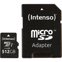 Intenso microSDXC Cards  512Gb Class 10 Uhs-I Premium 3423493 4034303028832 486082