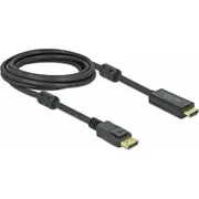Kabel Delock Displayport - Hdmi 3M  85957 4043619859573