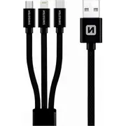 Kabel Usb Swissten Usb-A - Usb-C  microUSB Lightning 1.2 m 72501101 8595217463400