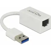 Karta sieciowa Delock  Superspeed Usb-A St Gigabit Lan komp. Weiß 65905 4043619659050