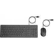 Klawiatura  Hp 150 - Tastatur-Und-Maus-Set Usb Deutsch Schwarz fur 21, 27, Laptop 14, 15, 15S, Pavilion 15 240J7AaAbd 195122875527