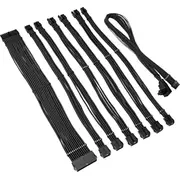 Kolink Core Pro Braided Cable Extension Kit 12V-2X6 Type 1 - Jet Black  Corepro-Ek-12Vt1-Blk 5999094005655