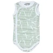 Lodger Romper Sprinkle kokvilnas bodijs bez piedurknēm,Leaf, 68 cm Rf 07068  8719033384026