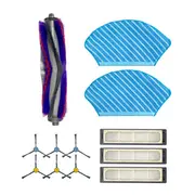 Midea Spare Parts Kit Side Brush6Pcs, Main Brush1Pc, Hepa Filter3Pcs, Mopping Cloth2Pcs for M7  12175000A43592 6956079723163