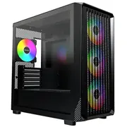 O Montech X5M komputerowa, Midi-Tower, Micro-Atx, Argb, Tempered Glass -  B 4710562749373