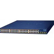 Planet 48-Port 10/100/1000T 802.3At Gsw-5240Hp zarządzany Gigabit Ethernet 10/100/1000 Obsługa Poe 1U  4711605288477