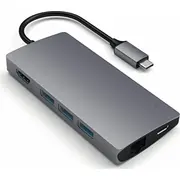 /Replikator Satechi Multiport  V2 Usb-C St-Tcma2M Aluminum Multi-Port Adapter Version 2 Space Gray 879961007140