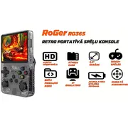 Roger Ro36S Hd 3.5 Retro Handheld Game Console 64Gb / 21 emulator 15000 games  4752168148884