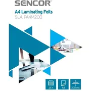 Sencor Sla Fa4M200 folia laminacyjna A4 200Mic 25Lpp  8590669297726