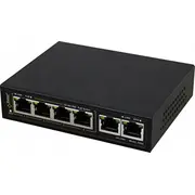Sg64Wp Pulsar Switch Poe 6-Portowy Gigabit Ethernet 4Xpoe 2Xuplink 60W bez zasilacza  5902135320587