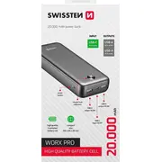 Swissten, Powerbank, Worx Pro, Li-Pol, 5/9/12Vadowania w i innych urzdze, 22013961, 20000Mah,  22013961 8595217490659