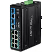 Switch Trendnet 10-Port Industrial Gbit Poe Din-Rail  Ti-Bg104 0710931162295