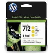 Tusz Hp Atrament 712 3-Pack 29-Ml Yellow Designjet Ink  3Ed79A 0193905352883