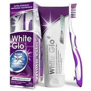 White Glo Mouthwash wybielająca pasta  do płukania100ml szczoteczka 9319871000646