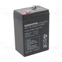 Battery 6V 4.5Ah Vrla/Ep4.5-6 Europower Emu  Ep4.5-6