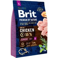 Brit Premium By Nature Junior S Small 3Kg  Vat011725 8595602526260