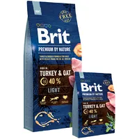 Brit Premium by Nature Light - dry dog food Apple, Chicken, Corn, Turkey 15 kg  Amabezkar3551 8595602526604