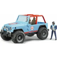 Bruder Professional Series Jeep Cross country Racer blue with driver 02541  4001702025410