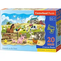 Castorland Puzzle Maxi 20 Animals on the Farm 342919  5904438002429