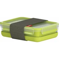 Emsa ClipGo Lunchbox 518098 1,2L Transparent/Green  4009049449197