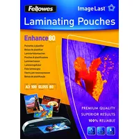 Fellowes Imagea3 80 Micron Laminating Pouch - 100 pack  5306207 077511530623 Biufelfol0003