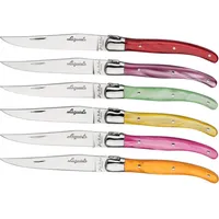 Jean Dubost Laguiole  6 pcs. Steak Knife Set, Mixed Colours L0060084A25017 3219330987807 790288